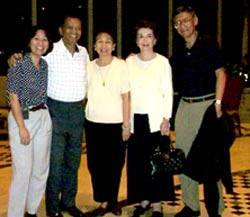 L to R: Dr. Bettina Limjoco, Ramon, Tita Nettie, Helen and Tito Ben Limjoco, son of Angel Limjoco Sr.