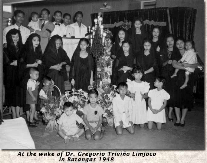 The wake of Dr. Gregorio Limjoco Sr.