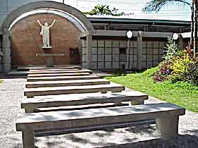 Lolo  Goyo Limjoco and Lola’s remains are now in the vault to the left of Jesus, just below the dark hole in this photo.