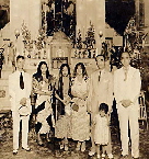 Baptism of Aurora Limjoco with Godfather late President and Mrs.  Manuel L. Quezon, Lolo Goyo with Lola Feling