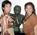 Connie and Diana-first cousins-Nov-2000- Manila