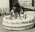 L to R: Diana Limjoco and Connie Velarde as Children L to R: Diana Limjoco and Connie Velarde as Children