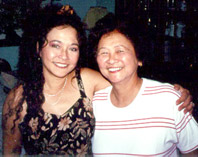 Diana Limjoco and Ampy Limjoco Velarde, her aunt Diana Limjoco and Ampy Limjoco Velarde, her aunt